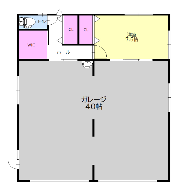 間取図（車庫）